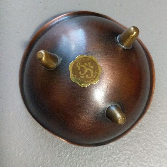 Vintage Coppercraft Guild Copper small trinket jewelry tea light bowl - Picture 6 of 8
